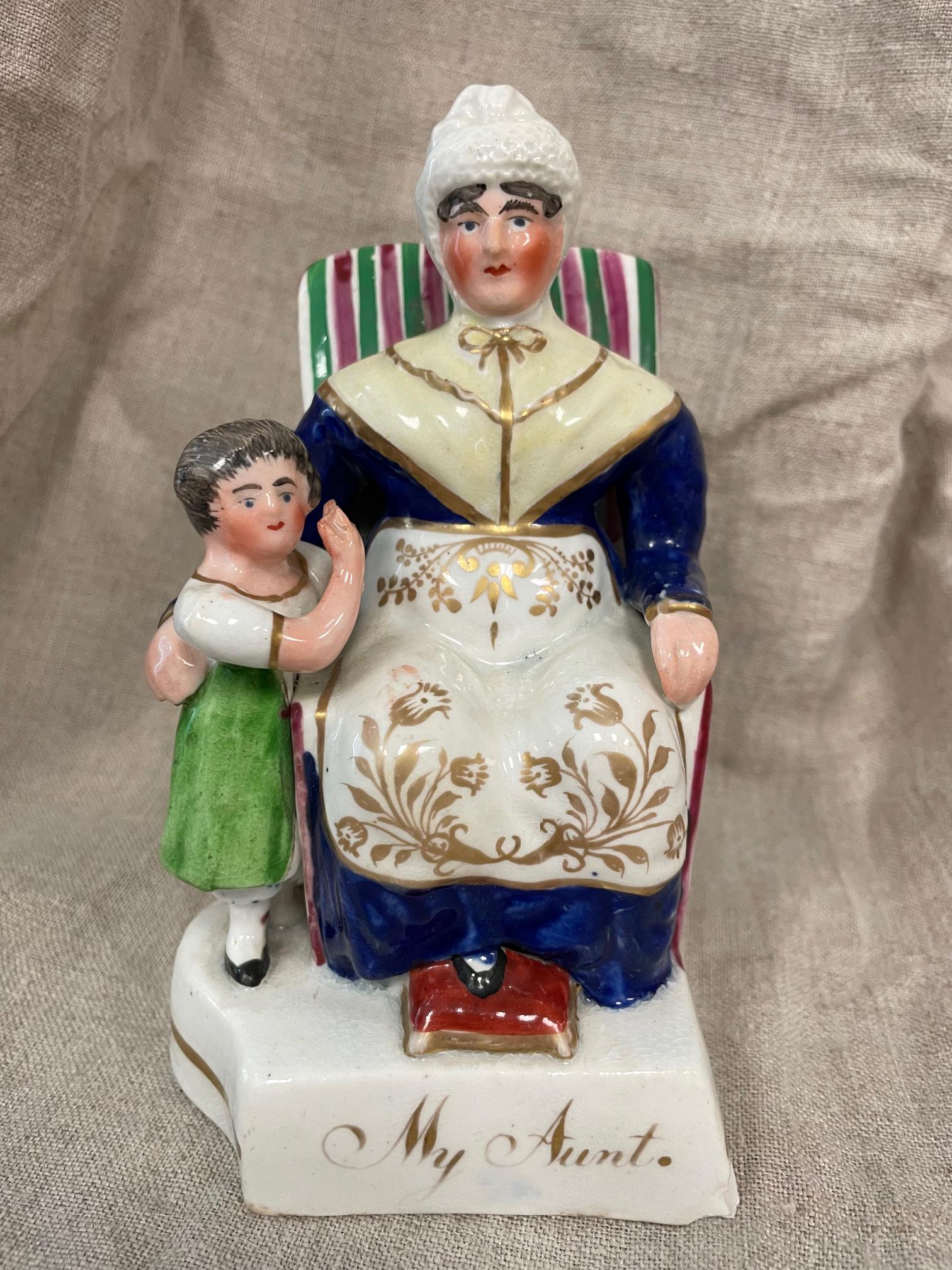 1800's Antique Staffordashire Figure "My Aunt"