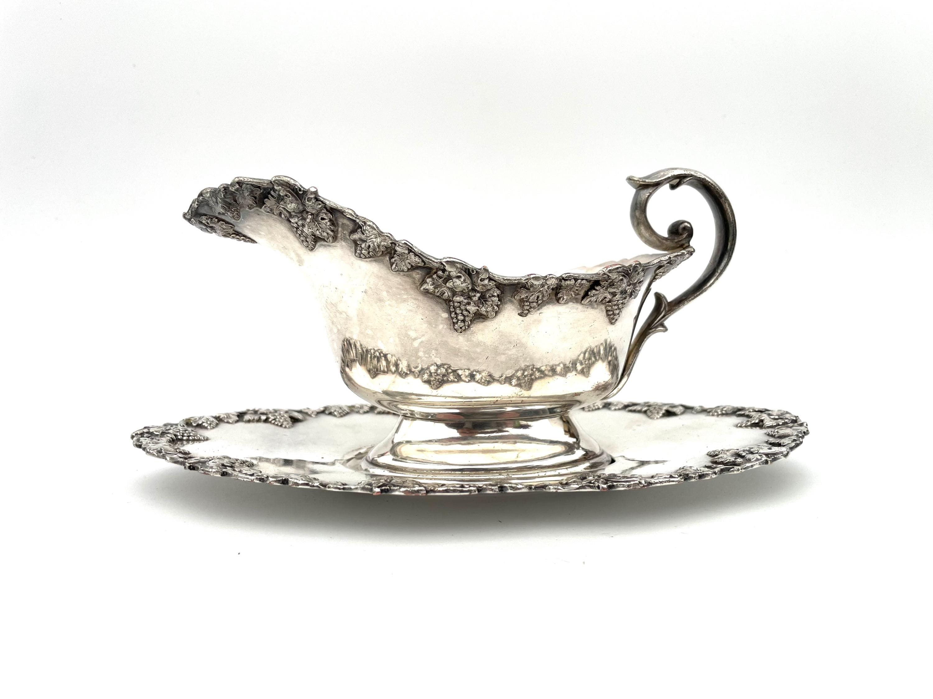 Antique silver gravy boat - Etsy 日本