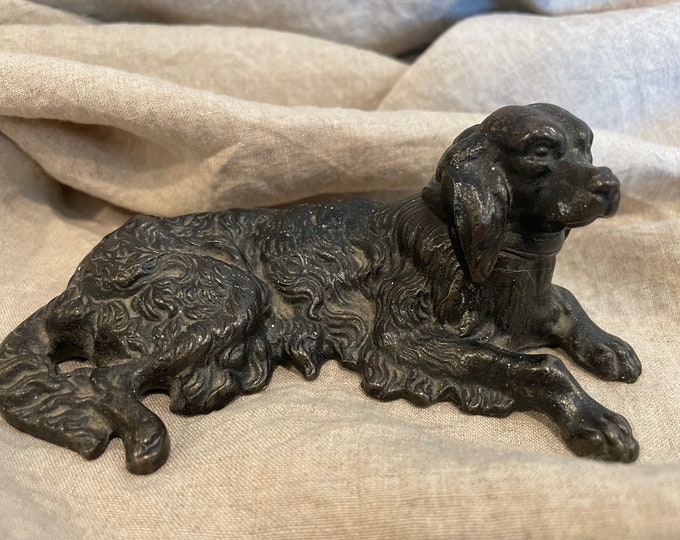 Antique Victorian Era Cast Iron Dog Door Stop Etsy