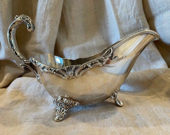 Antique / Vintage Silver Plated Sauce Boat