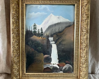 Original Vintage / Antique Oil Painting with Gold Gilt Frame