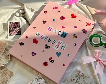 Bach Weekend Scrapbook, Bachelorette Memory Gift, 110 Sheets, 11 x 8.5 inches