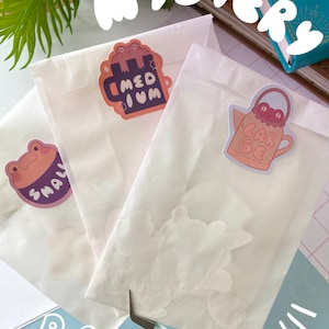 Bustine con adesivi misteriosi, cancelleria kawaii carina, agenda, regalo al buio, sorpresa