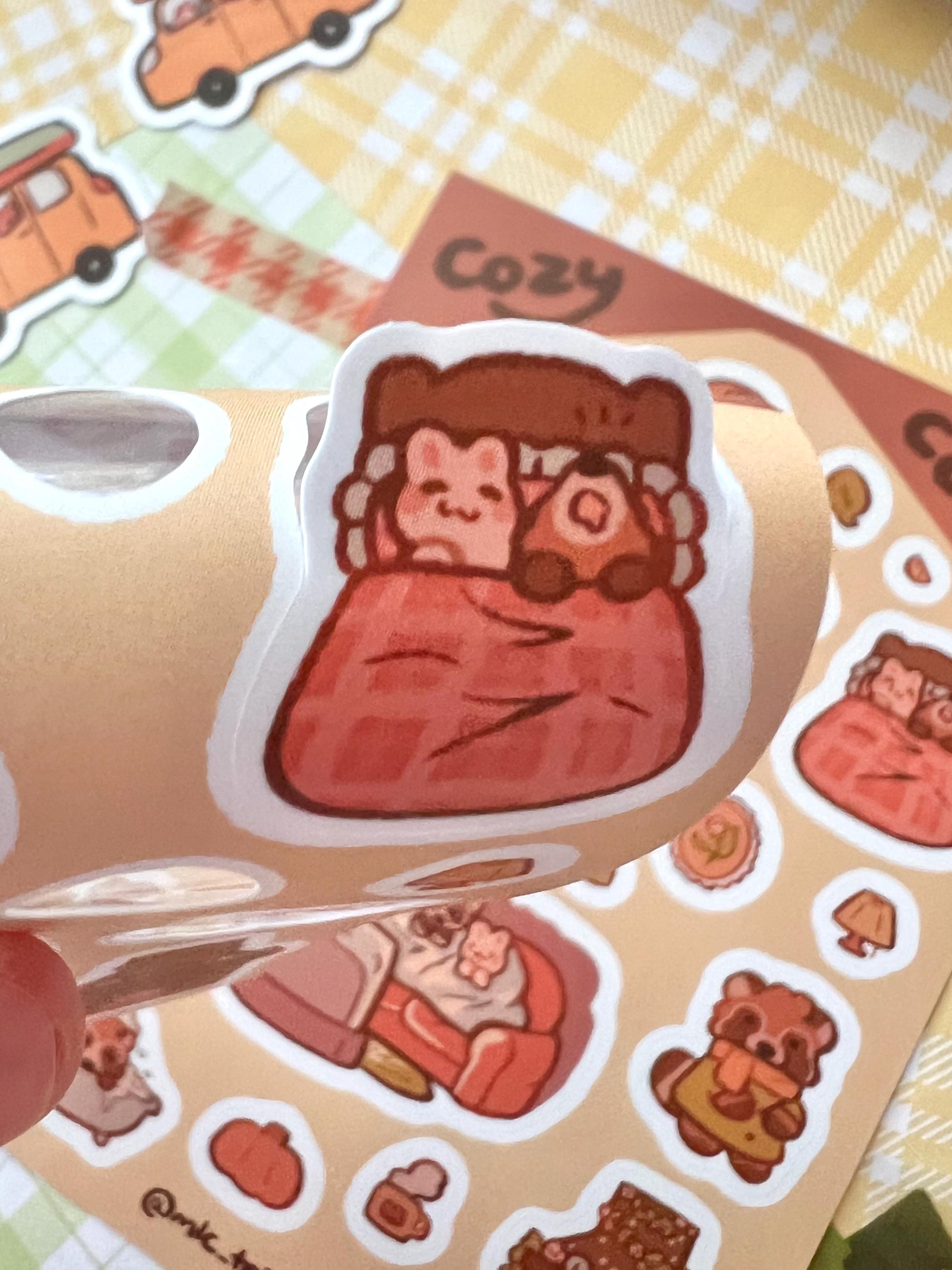 Cozy Cabin Sticker Sheet: Kawaii Planner Stickers - Etsy