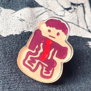 Gerard Way pin, My Chemical Romance, cute kawaii, vine meme, emo, pop punk, band, acrylic, gift, mcr