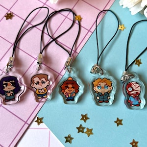 Mouthwashing phone charms, acrylic cute keychain, horror game, kawaii