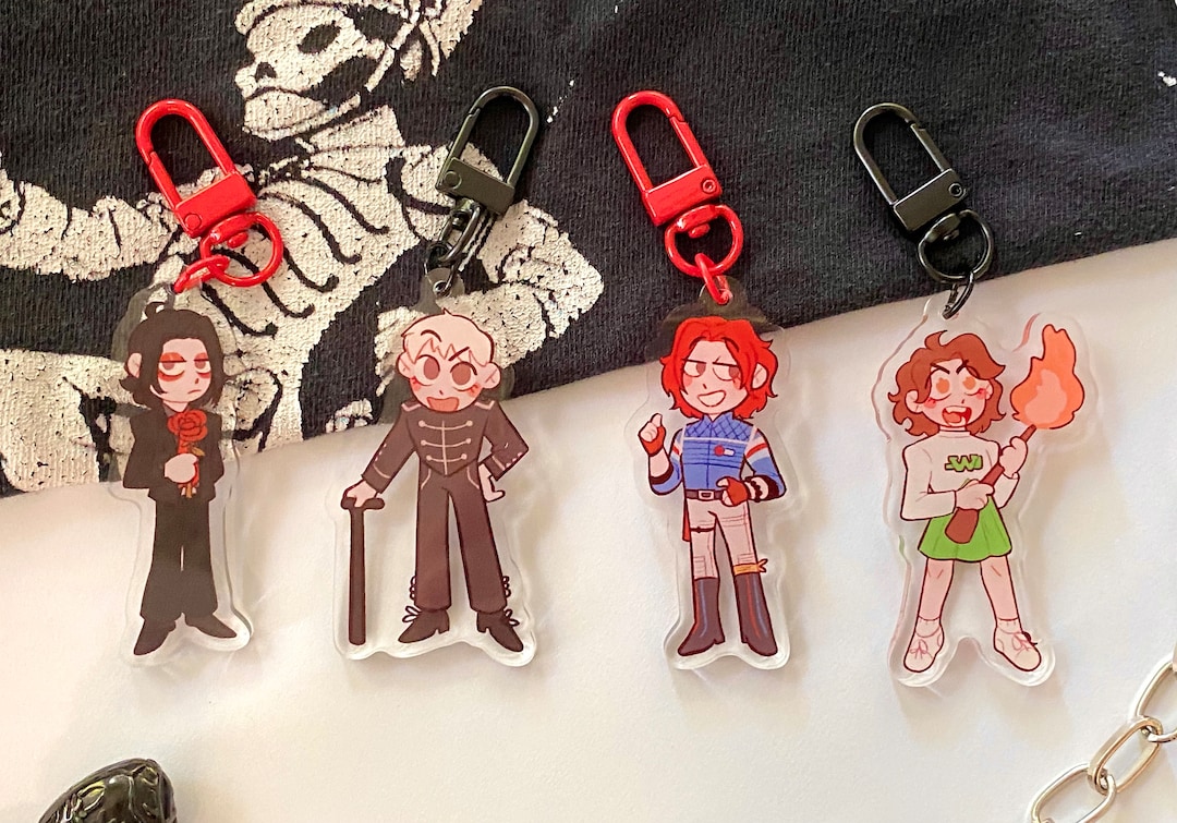 Gerard Way Acrylic Keychains, Charms Cute Kawaii Chibi, Mcr My Chemical