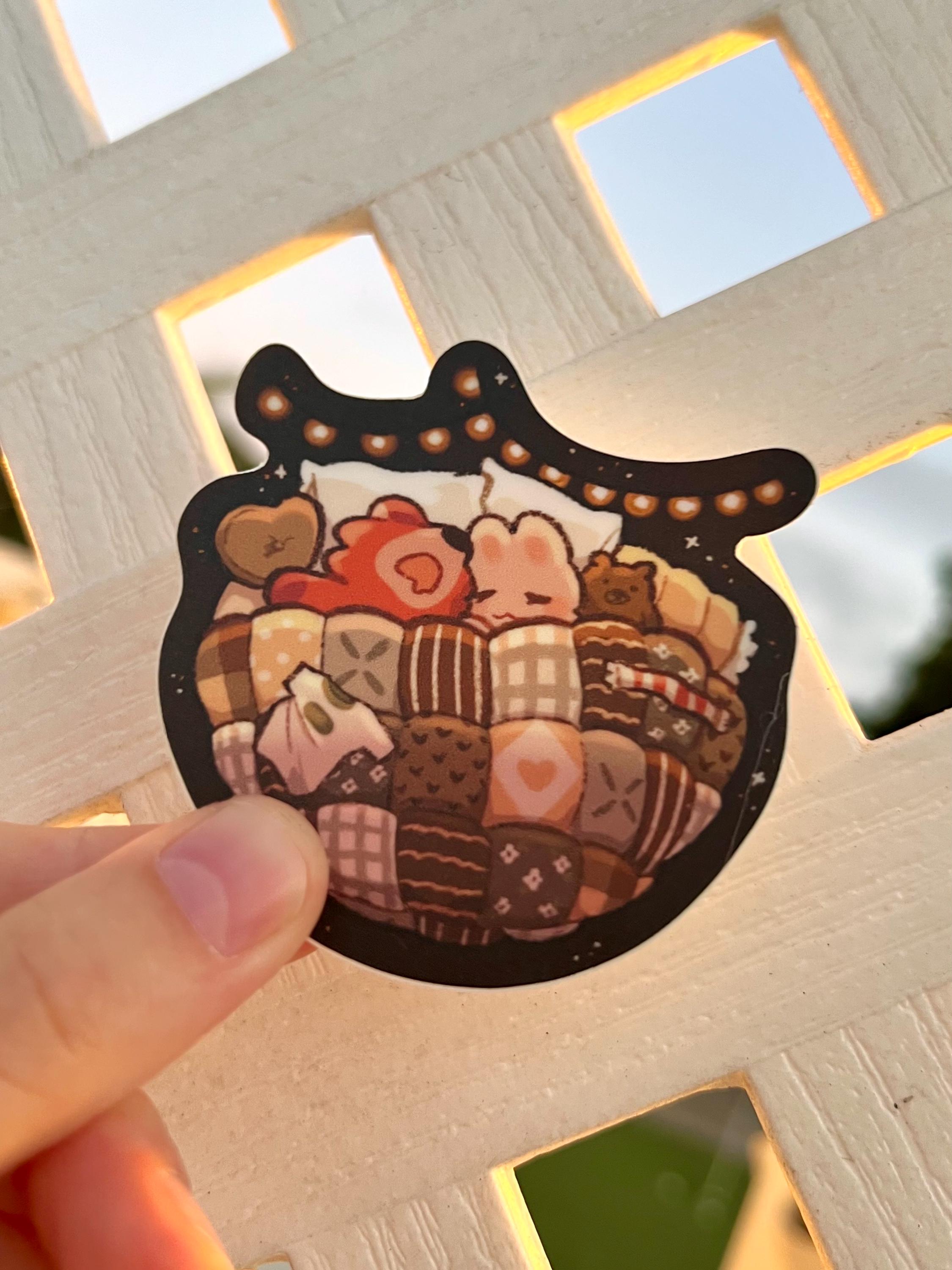 Cozy Bed Sticker, Journal Planner Decal - Etsy
