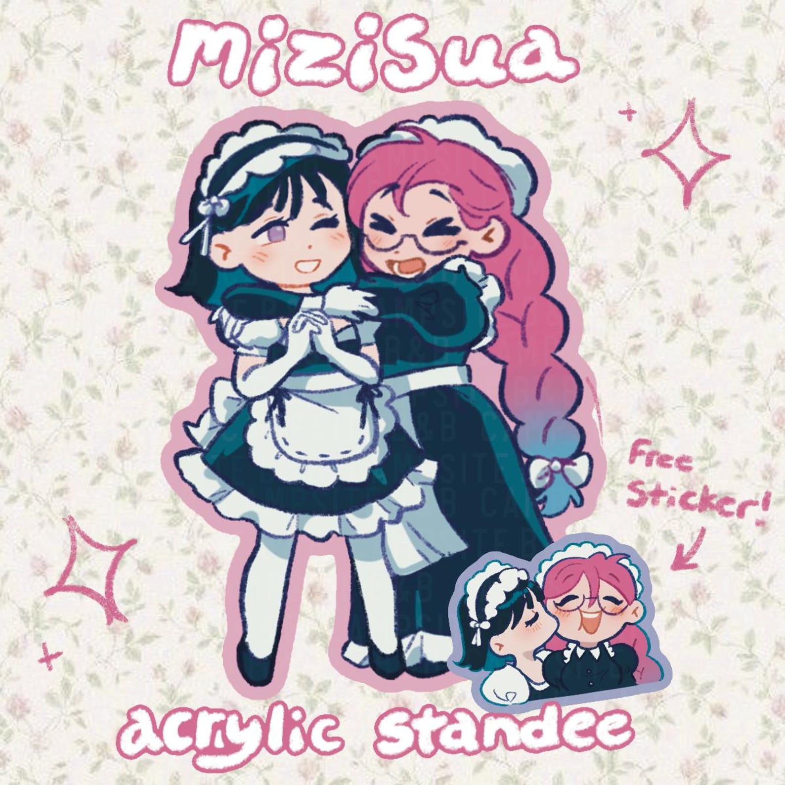Mizisua Alien Stage Acrylic Standee, Maid Figure - Etsy