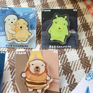 Pibble Acrylic Pins, Cute Kawaii, Dog Meme Tiktok Gift Animal ...