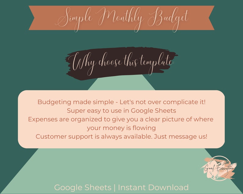 SIMPLE Monthly Budget Template - Etsy Canada