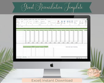 Grant Reconciliation Budget template – Nonprofit EXCEL