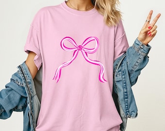 Pink Preppy Coquette Bow, Preppy Bow, Coquette Bow, Preppy PNG, PNG