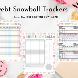 Debt Snowball I Dave Ramsey I Financial Planning I Budgeting I Finance Tracker I Debt Snowball Tracker I Printable I Save Money