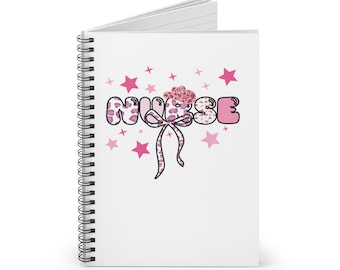 Journal de vie d'une infirmière : cahier à spirales I cahier I cadeau de fin d'études I infirmière autorisée I étudiante en soins infirmiers I tenue d'un journal I notes