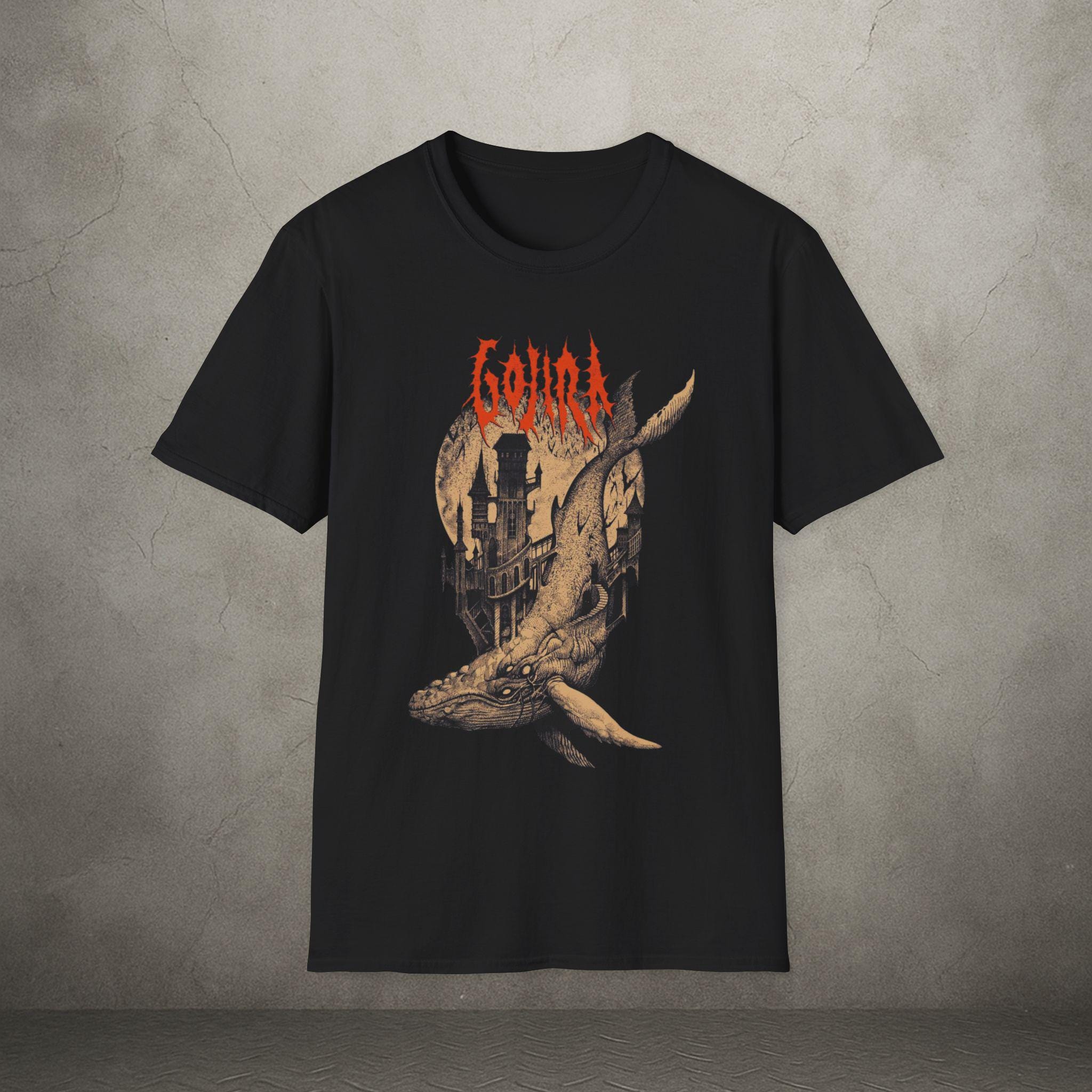 T-shirt Gojira Officiel Homme - Logo Whale Band, Couleur Blanc, Taille XXL