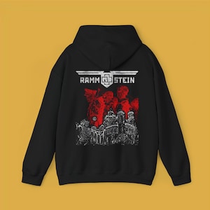 チャンピオン ラムシュタイン ロゴ スウェットパーカー ブラック黒 XL古着 VINTAGE - 希少 rammstein パーカー ラムシュタイン tシャツ vetements