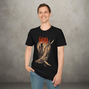 Gojira 'Flying Whales' Tee – Unisex Metal Band Shirt | Gothic Graphic Tee | Metalhead Shirt | Alt Fashion Top | Dark Art Apparel immagine 5