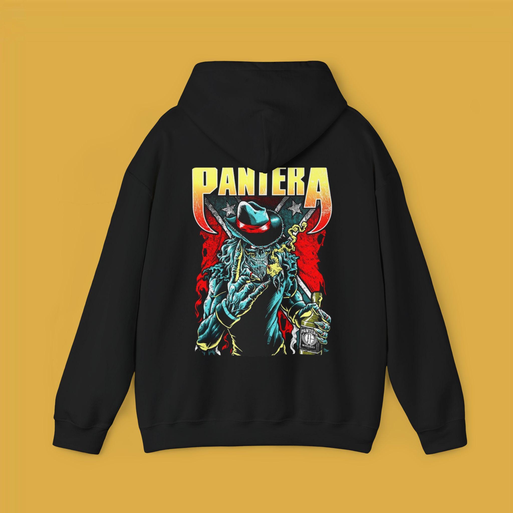 Pantera Band Cowboy Hoodie Sweatshirt, Unisex Pullover, Southwest Pantera Band Cowboy Hoodie Sweatshirt, Unisex Pullover, Southwest