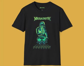 Megadeth Heavy Metal T-Shirt | Gothic Graphic Tee | Metalhead Shirt | Alt Fashion Top | Dark Art Apparel | Heavy Metal Gift