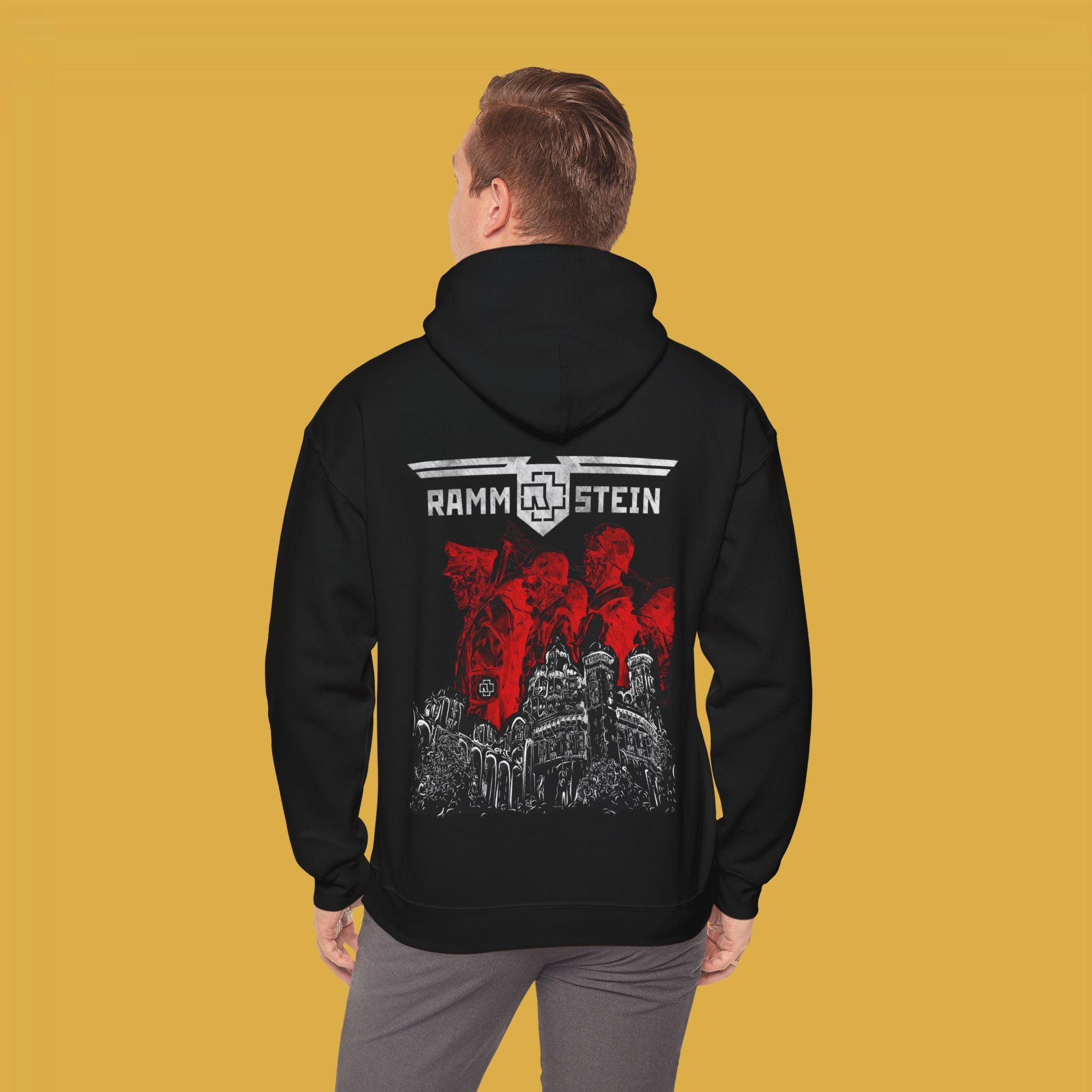 Rammstein Metal Band Hoodie, Music Lover Gift, Unisex Pullover
