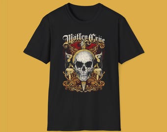 Mötley Crüe Vintage Tee – Unisex Rock Band T-Shirt, Festival Wear