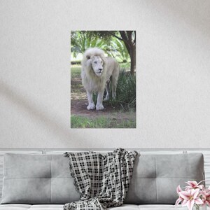 White Lion Instant Download Poster