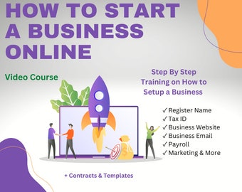 Business Startup Online Video Course | Small Business Setup | Downloadable Training Course | How to Setup a Home-Based Business | +Templates