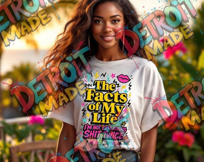 Featured listing image: The Facts of My Life PNG Bundle | Retro Sass & Bold Self-Love | Digital Shirt Design | Sublimation Art | Instant Download