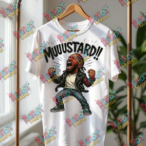 MUUUSTARD Afro Pop Art PNG Lustige transparente digitale Datei für Hemden Sublimation und Kunsthandwerk