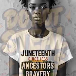 Design PNG Juneteenth Design a sublimazione Bravery con un'opera esclusiva di RaShanda