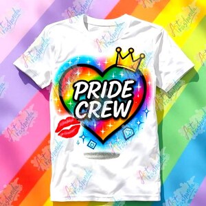 Fichier PNG de design sublimation Pride Crew, fichier PNG fond transparent PNG haute résolution