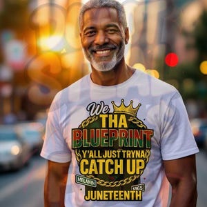 We Tha Blueprint Juneteenth PNG • Urban Glam Juneteenth shirtontwerp • Melanine Pride-sublimatie PNG • Zwarte geschiedenis SVG • Direct downloaden