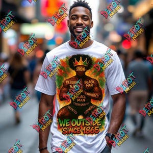 Afro King We Outside Edition PNG Juneteenth PNG