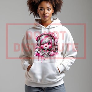 Hip-Hop Teddybär PNG Digital Download