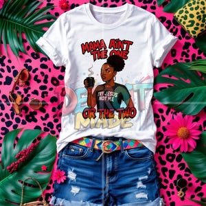 Lot de sublimation drôle de maman noire | La vie de maman afro-américaine PNG | Clipart maman fatiguée | Design de chemise Mug Queen Sass