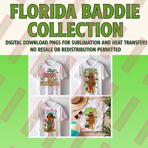 Florida Baddie Collection - Digitale PNGs für Sublimations- und Wärmetransfers