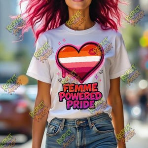 Femme Power Pride Shirt Design PNG