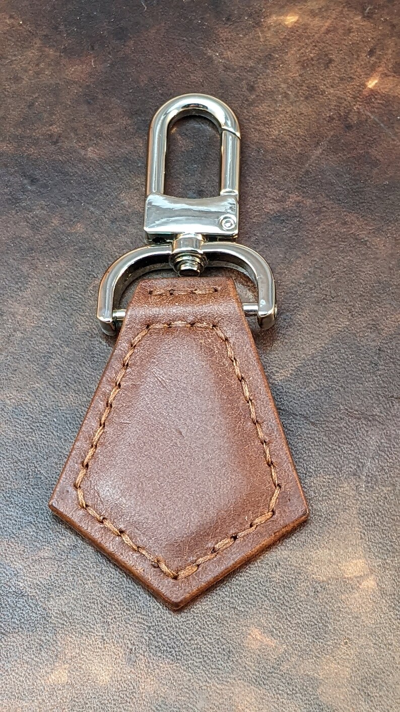 Leather Kite Shaped Key Fob | Brown Leather Keychain | Leather Purse ...