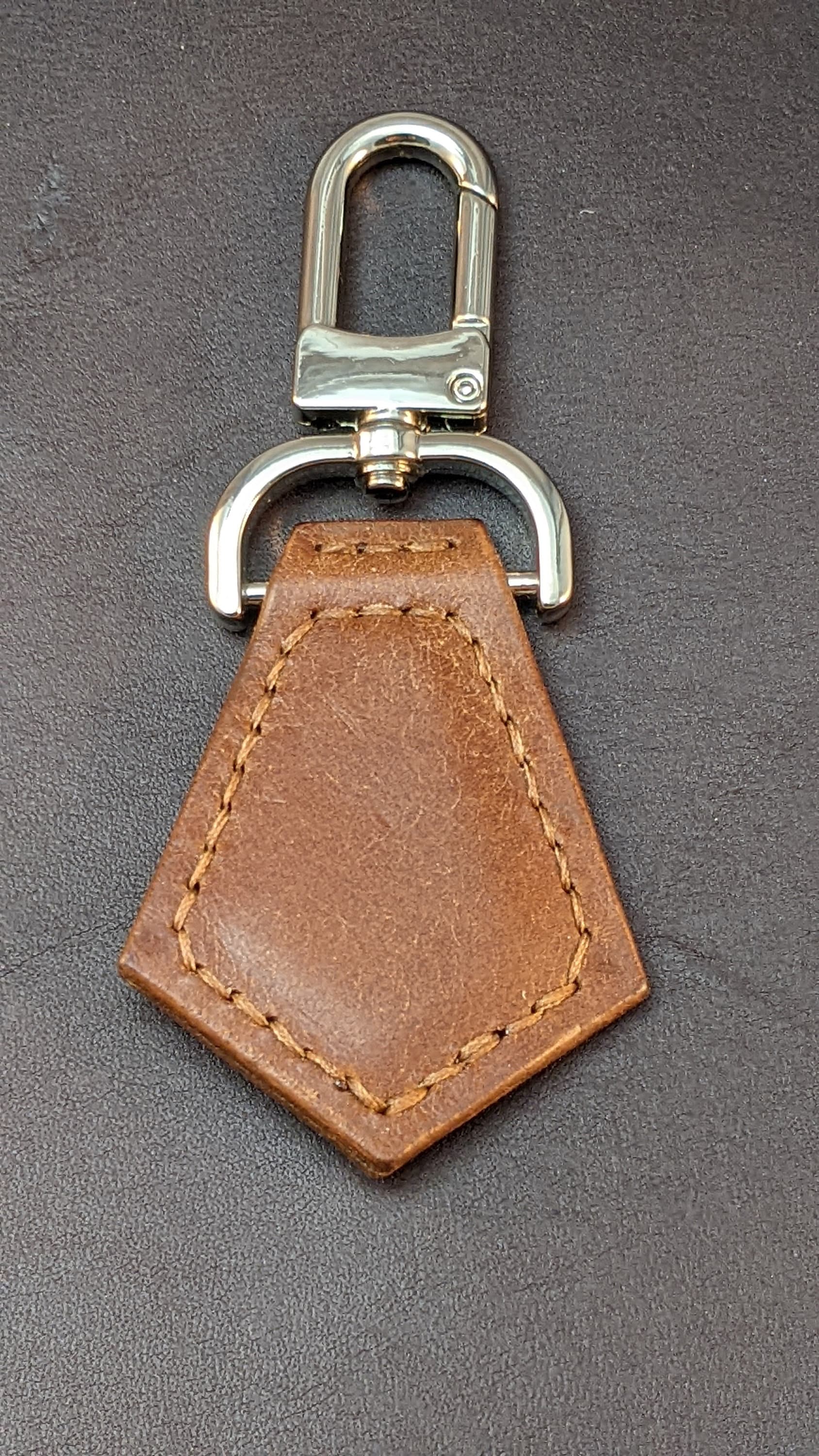 Leather Kite Shaped Key Fob | Brown Leather Keychain | Leather Purse ...