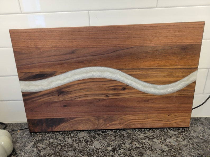 Epoxy Cutting Board Personalized Quote Etsy