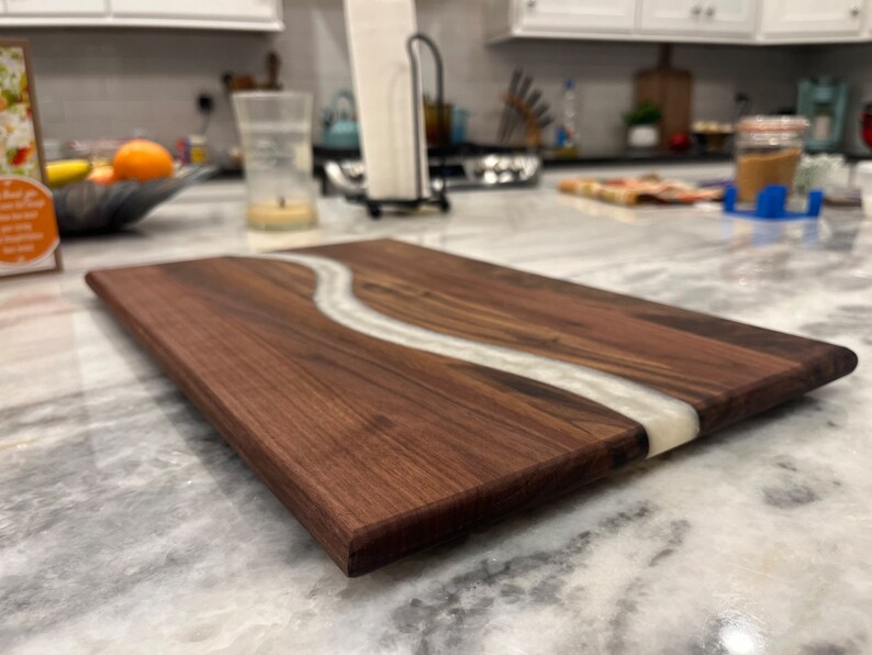 Epoxy Cutting Board Personalized Quote Etsy