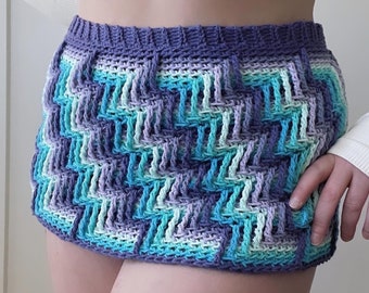 Iridiana Skirt Mosaic Crochet Pattern