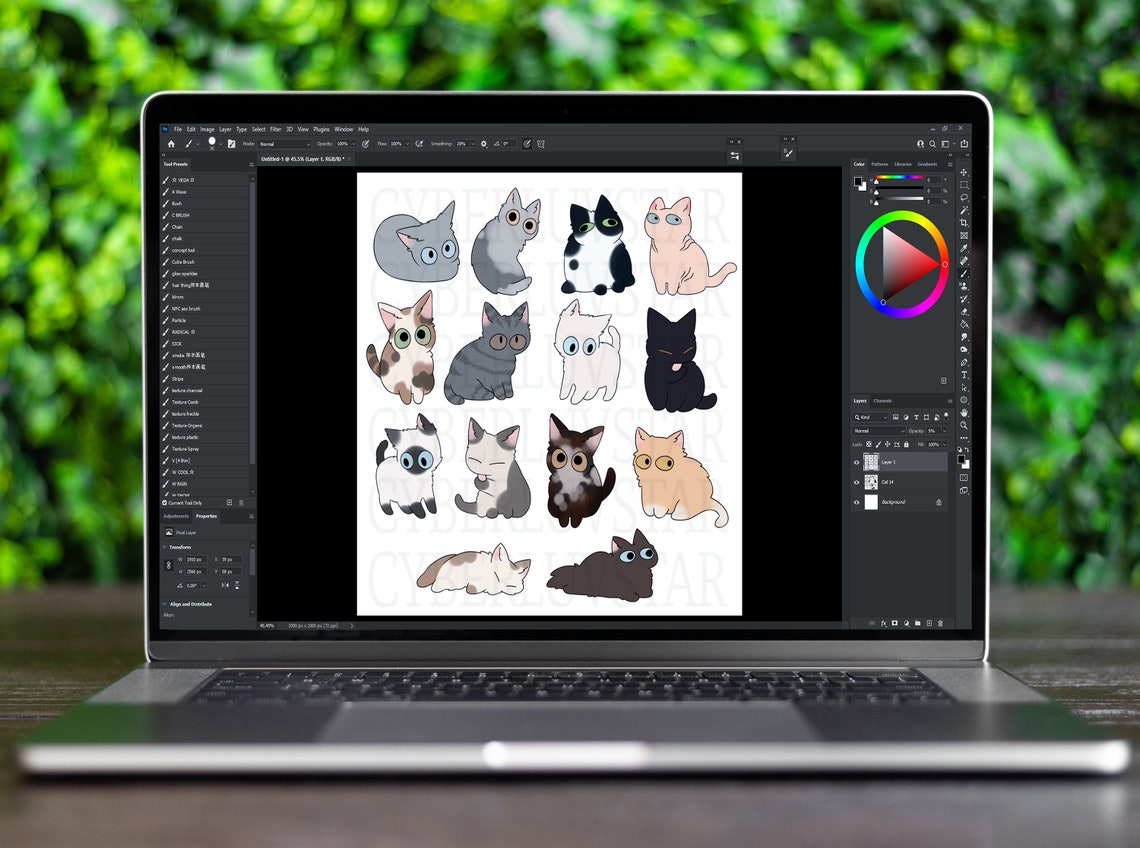 Cute Cat Clipart Cat Clip Art Kawaii Cats Cat Illustration - Etsy