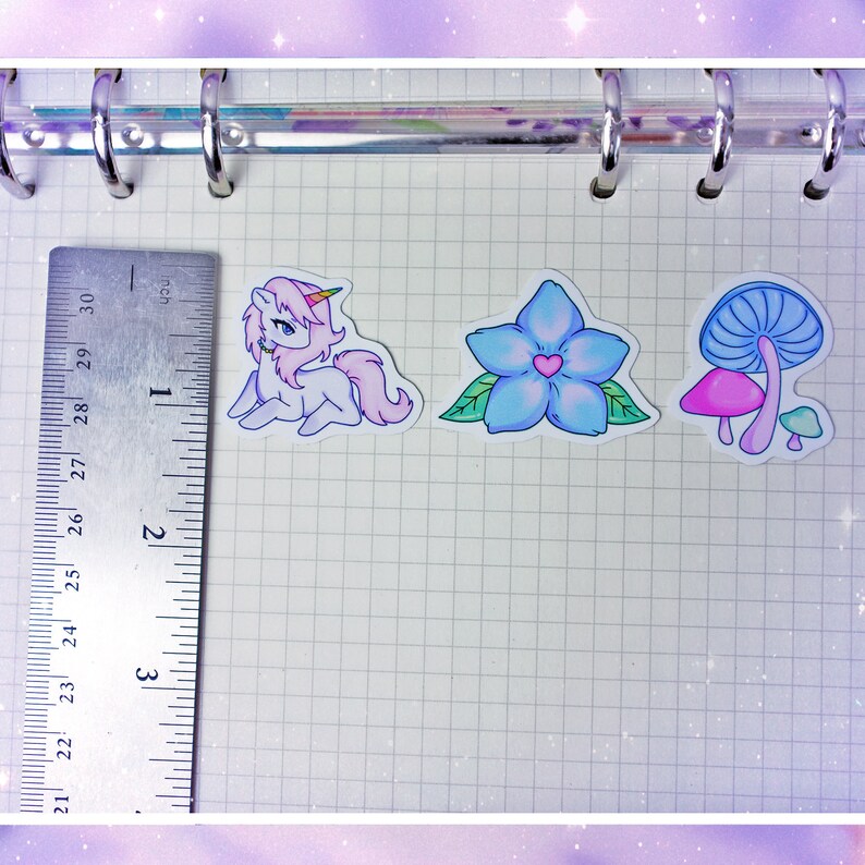 Kawaii Rainbow Fairy Sticker Pack 7 Pcs, Fairy Kei Stickers, Fairycore ...