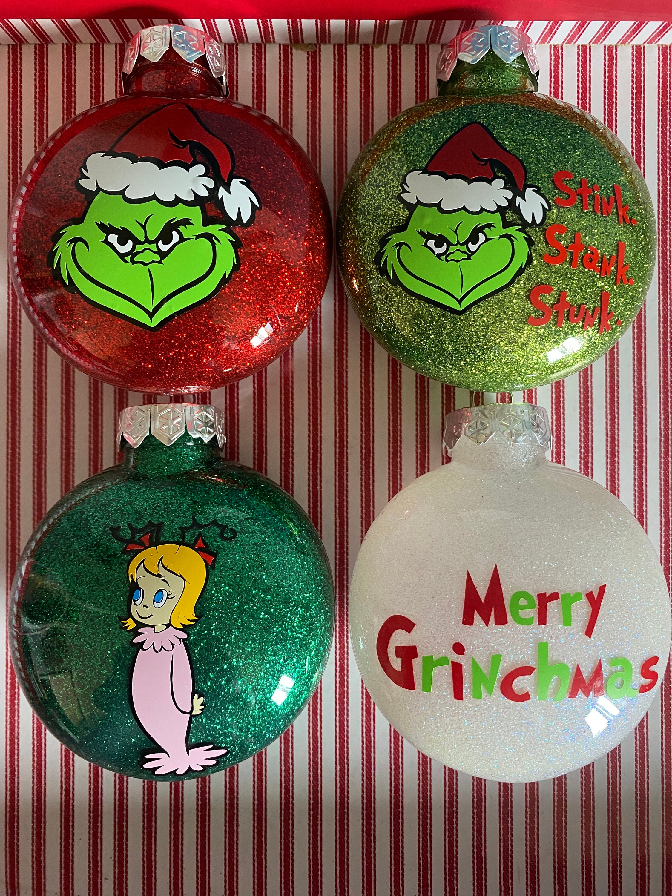 The Grinch Diamond Painting Keychains Ornaments 