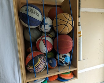 Sporting Goods Storage/Bat Rack & Baseball Gear Cabinet Plans