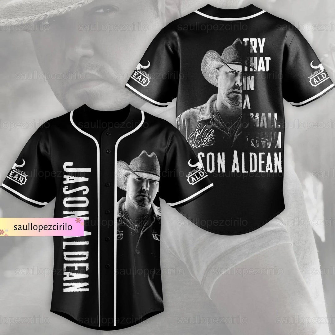 Jason Aldean Jersey Shirt, Jason Aldean Baseball Jersey, Jason Aldean Baseball Shirt, Country