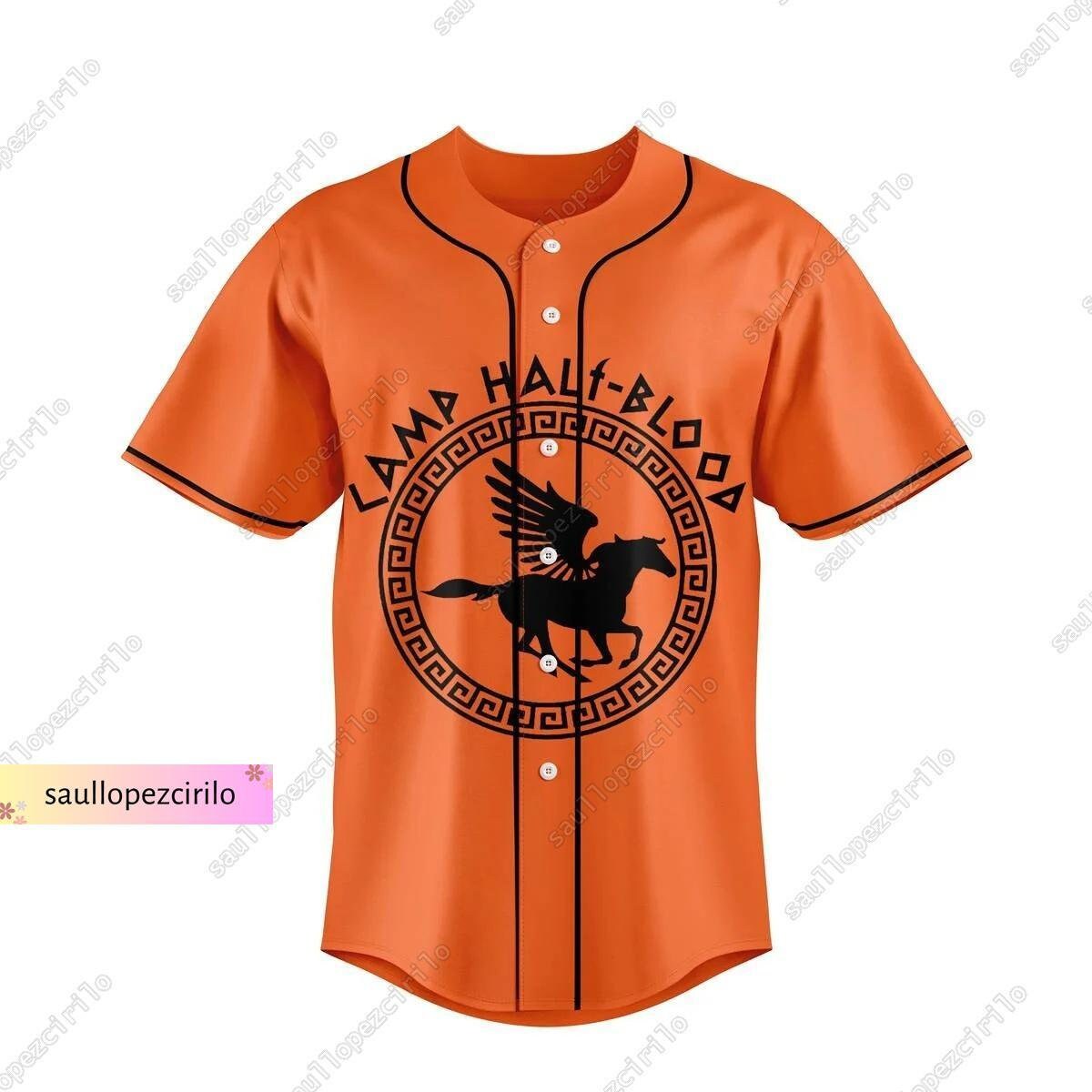 Camp Half Blood Jersey, Percy Jackson Baseball Jersey, Chronicles Branches Jersey