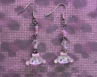 Bubble Bear Ohrringe: Pastell Rosa & Blau Handgemachte Ohrringe